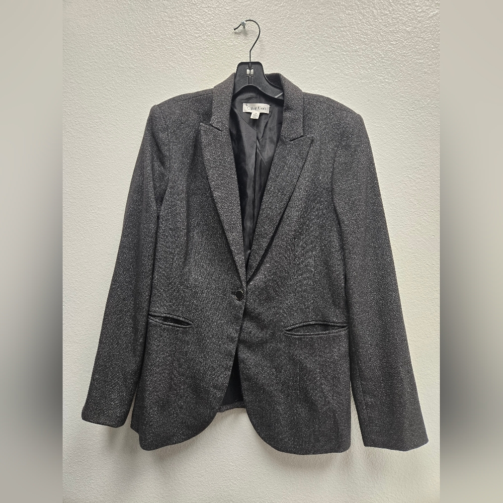 Calvin Klein Charcoal Women's Blazer